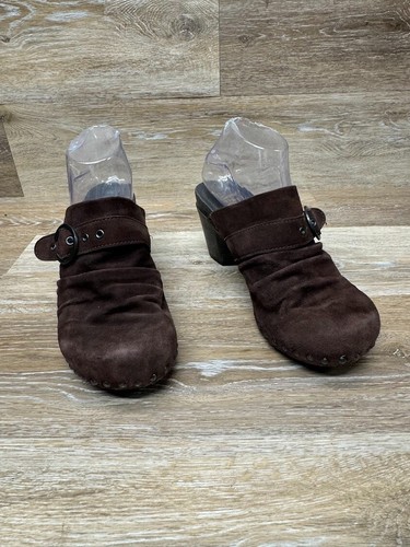 Mules Dansko Nadine marrón gamuza plataforma tacón para mujer talla EU 40 - Imagen 6 de 6