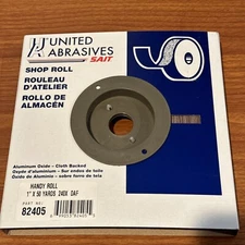 United Abrasives 82405 1" x 50 Yards Aluminum Oxide Handy Shop Rolls 240 Grit