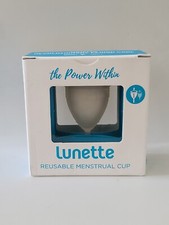  1 × Lunette MENSTRUAL CUP • Model 1 - LIGHT to NORMAL FLOW  - REUSABLE - CLEAR 