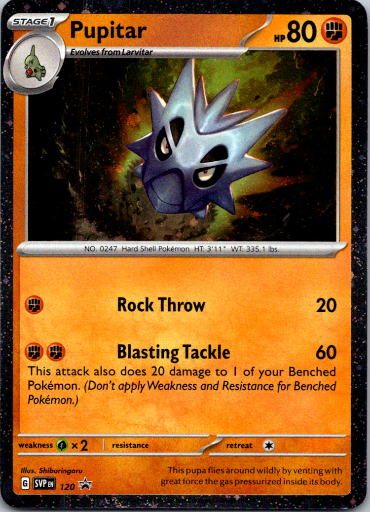 Pokémon Pupitar SVP120 SV Black Star Promos NM Scarlet And Violet