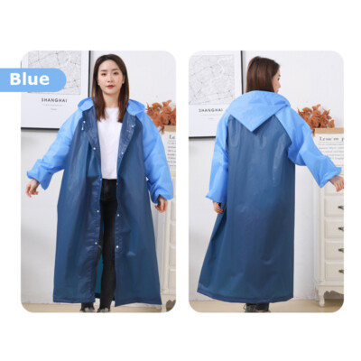 Men Women Hooded Rain Coat Waterproof Outdoor Hiking Reusable Poncho Showerproof
