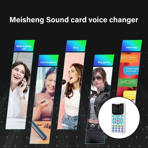 Portable Live Sound Card Sound Effects Machine With 16 Sound Effect for Live - Afbeelding 3 van 10