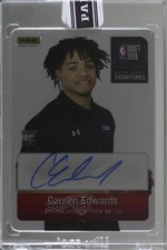 2019 Panini Instant Draft Night Signatures Metal Red /25 Carsen Edwards Auto 0ll