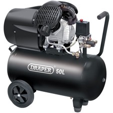 Draper 29355 50L Direct Drive V-Twin Air Compressor 2.2kW/3hp