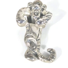 Vintage Disney Winnie Pooh Tigger Cellini Sterling Silver Enhancer Pendant