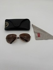 Ray-Ban RB3293 001/13 Sunglasses Gold Frames Brown Lens 63-13-125 W/ case