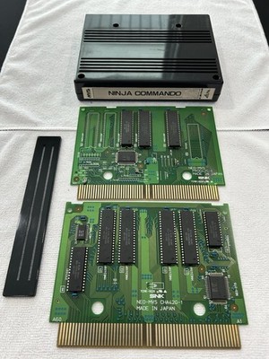 Ninja Commando - SNK Neo Geo - Authentic Original MVS Cart - w/ Mini Marquee