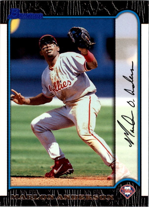1999 Bowman #206 Marlon Anderson - BB