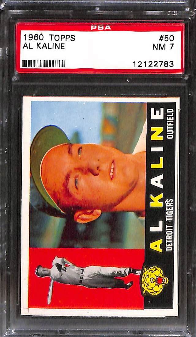1960 Topps #50 AL KALINE PSA 7 NM 12122783 