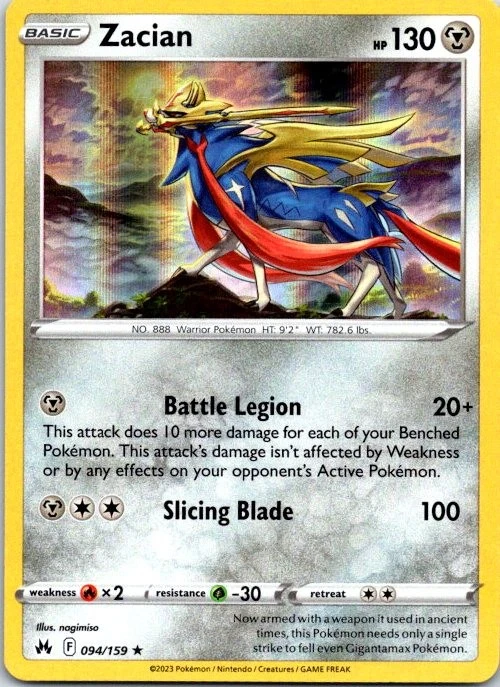 Zacian 094/159 Crown Zenith for sale | eBay