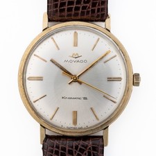 Vintage 1966 Movado Kingmatic S Automatic 14K GF Coca-Cola Presentation 34mm