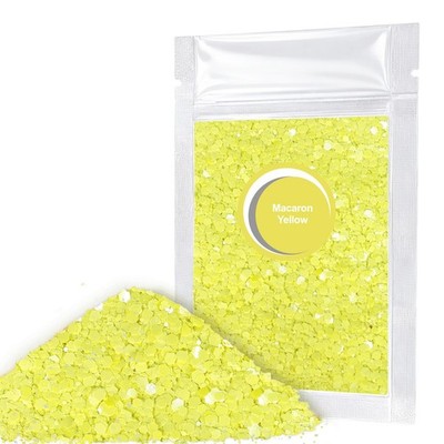 Macaron Yellow Chunky Glitter, 0.7oz/20g Yellow Glitter for Crafts,Iridescent...