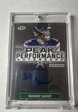2020 Sage Hit - Peak Performance Autographs Buckshot Calvert #PKA-BC Silver (AU,