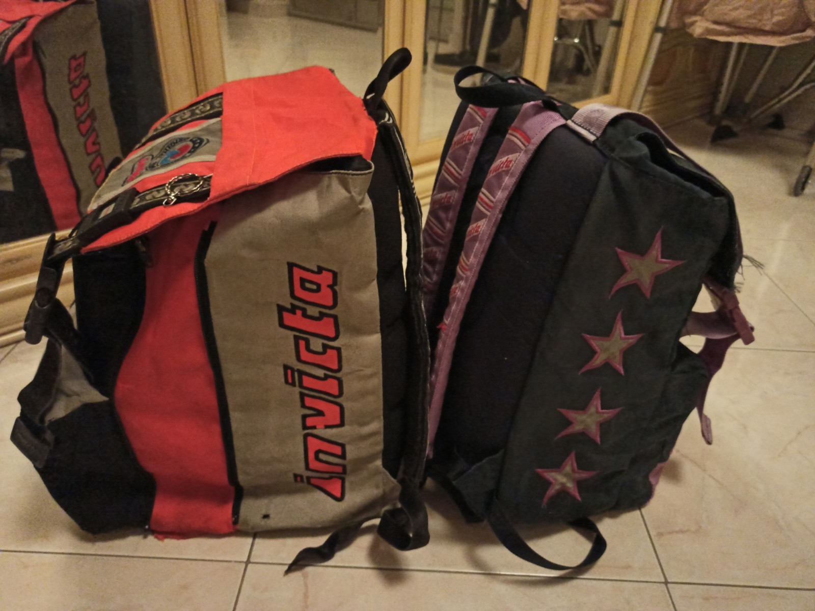 Invicta Two backpack multicolor USED vintage impo… - image 19