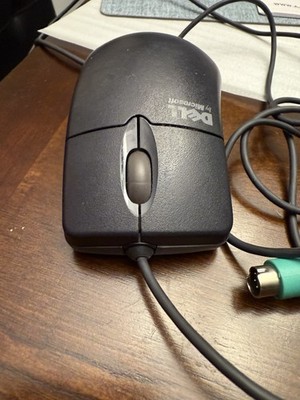 Dell by Microsoft IntelliMouse 1.3A PS/2 Wheel Mouse X06-08477 Black Used 0735HE