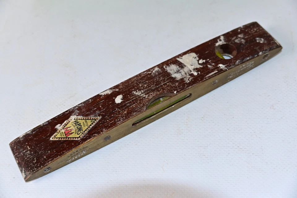 John Rabone Boat Level Brass Mahogany 1625 Original Wholesale Box - Image 4 of 4