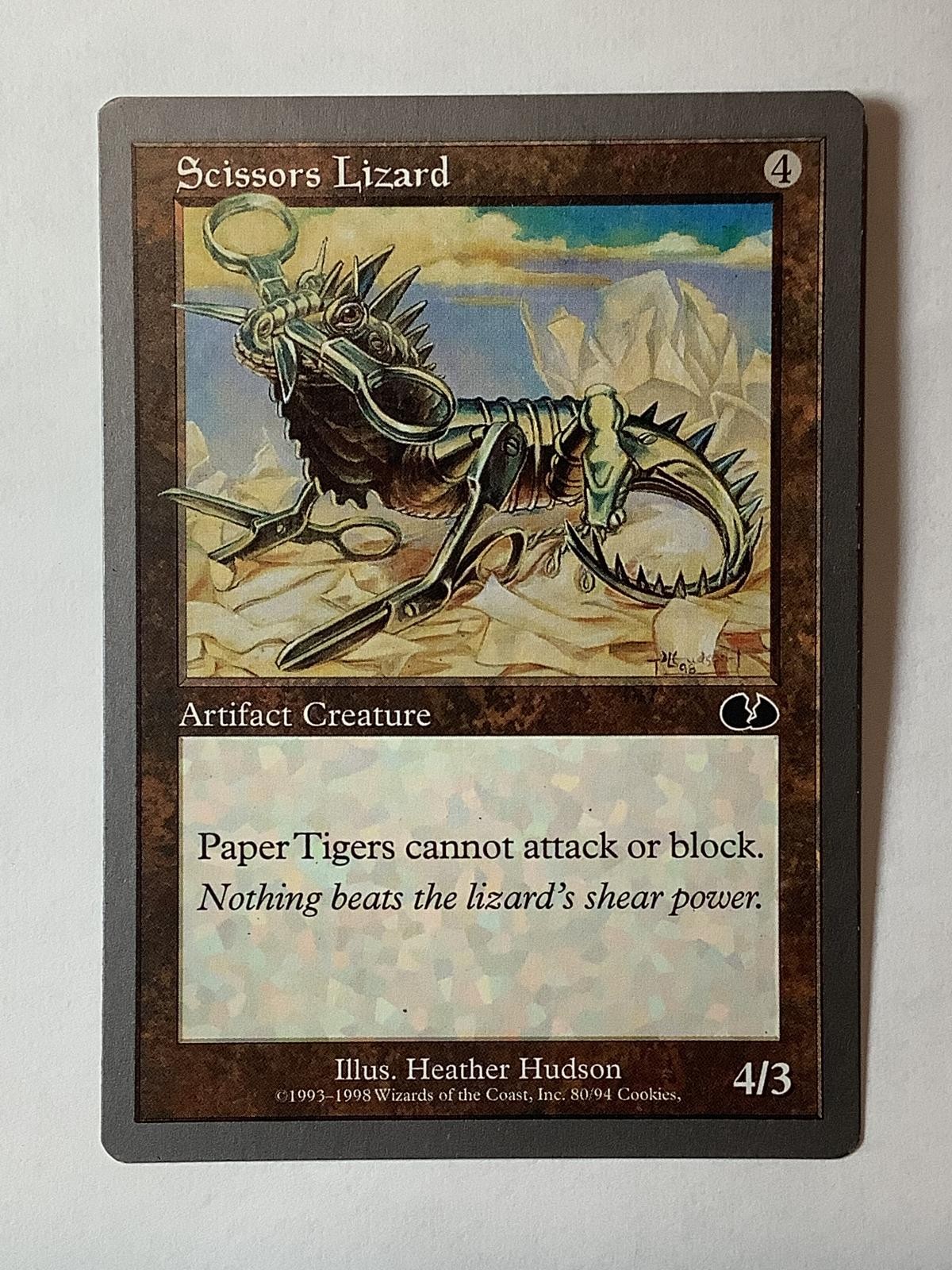 Scissors Lizard 80 Common Unglued Magic: The Gathering Near Mint