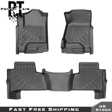 For Chevrolet Tahoe Gmc Yukon 15-20 All Weather 3pcs Car Floor Mats Liners Tpe