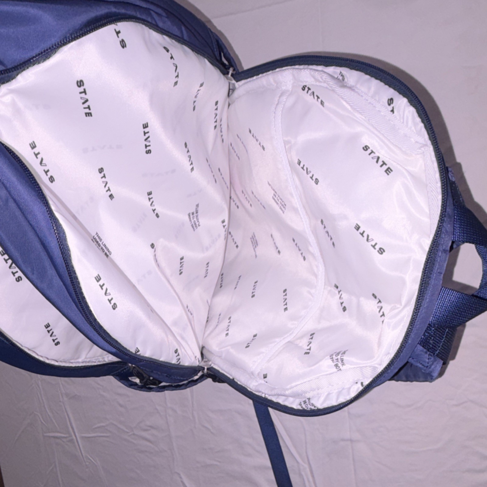 STATE Blue Chevron Backpack with Adjustable Strap… - image 5