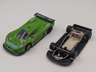 NSR Mosler MT900R Modified Slot Car Racer With Extra Chassis
