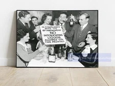 Prohibition Era Sign - 'No Intoxicating Liquor Allowed' Giclee Fine Art Print