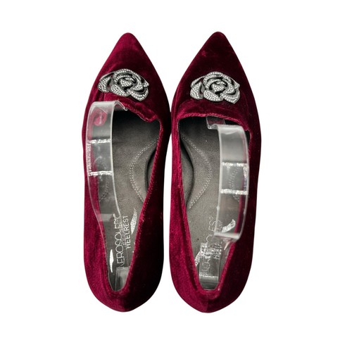 Aerosoles Women's Red Velvet Best Dressed Pointed Toe Kitten Heel Pump Size 9.5 - Picture 7 of 12