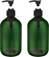 2 Pack Pump Bottles Dispenser 16.9 OZ 500Ml Bathroom Countertop Pump Dispensers