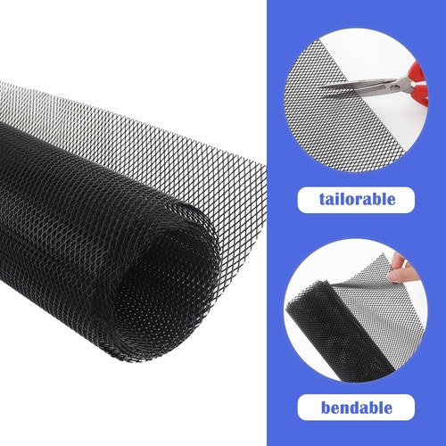 Trimmable Car Grill Mesh,Aluminum Alloy Automotive Grilles,Universal Black - Picture 5 of 6
