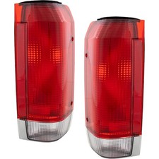 Tail Light Set For 1987-1990 Ford F-150 Standard Cab Driver And Passenger Side