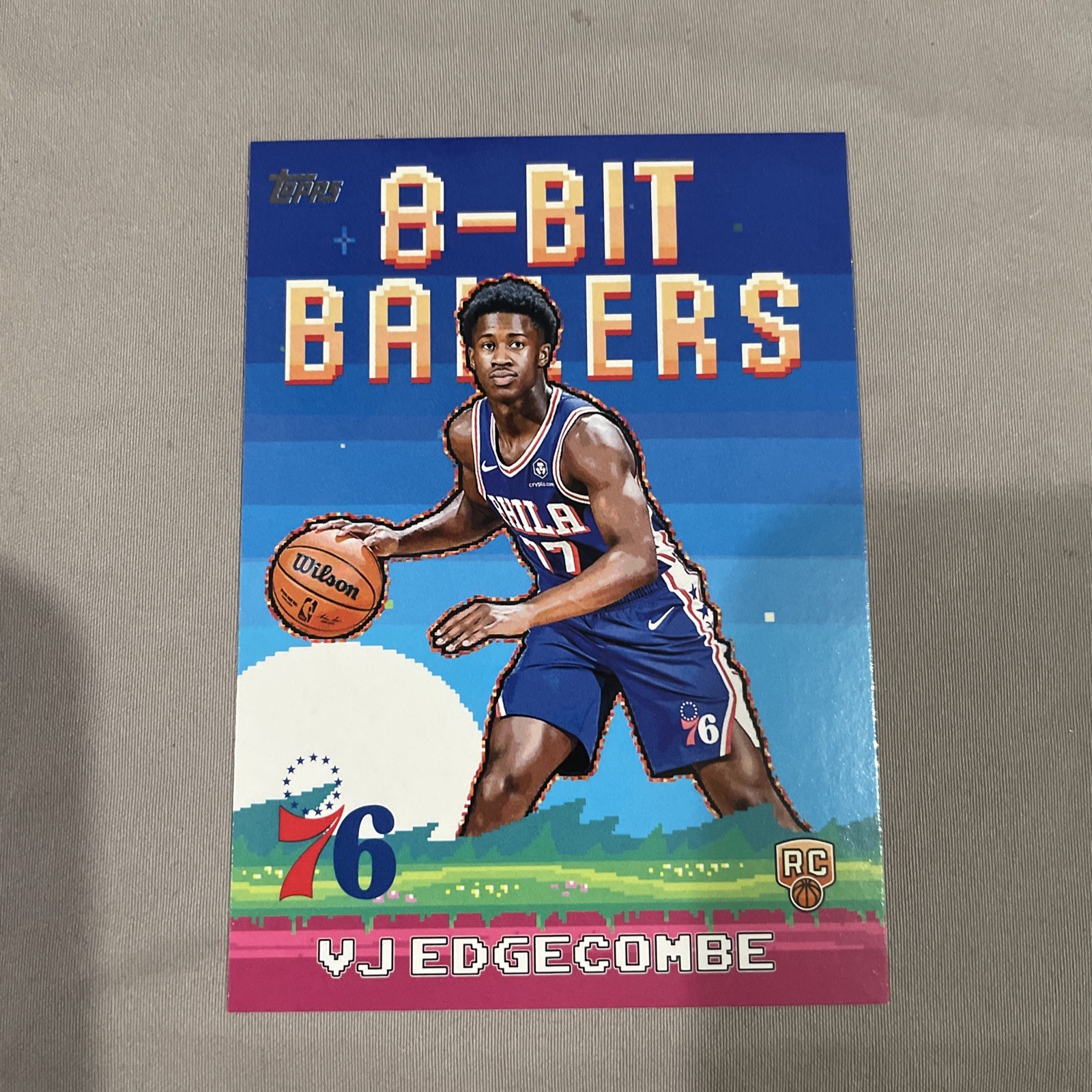 VJ Edgecombe 2025-26 Topps #8B-33 8-Bit Ballers