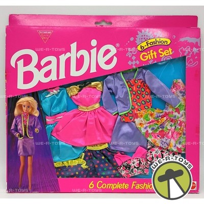 Barbie 6-Fashion Gift Set 6 Complete Fashions Variety1994 Mattel