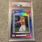 2024 Panini Donruss - Rated Rookie Bo Nix #369 Optic Preview Pink Prizm (RC)