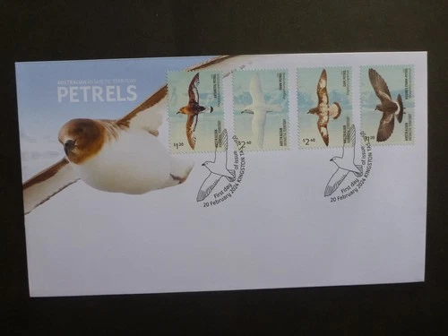 Australian Antarctic Territory 2024 Birds- Petrels Set 4 Stamps First Day Cover