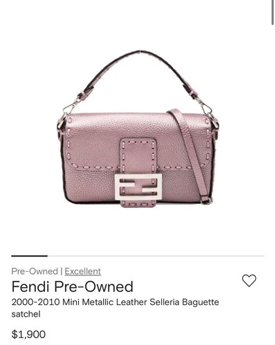 Fendi Selleria Baguette Mini Shoulder Bag