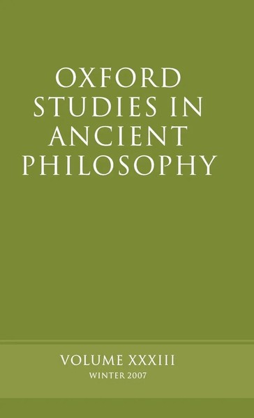 David Sedley | Oxford Studies In Ancient Philosophy | Buch | Englisch (2007)-image