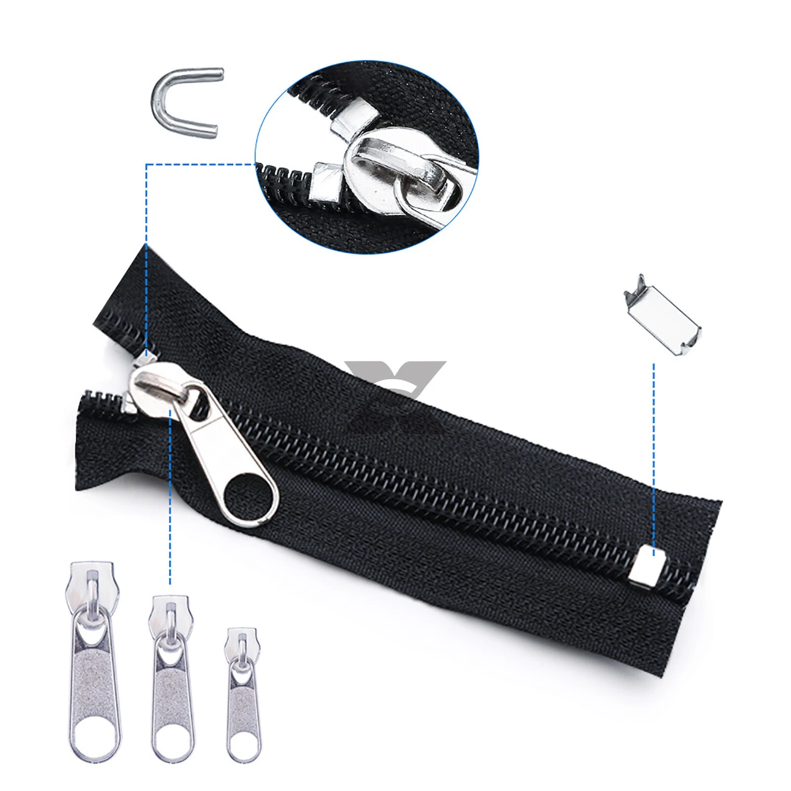 85pcs Fix Zipper Zip Slider Repair Instant DIY Kit Removable Rescue Replacement - product detail image 4