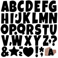 Bulletin Board Letters 117 PCS Large Letter Stickers 12 Sheets Vinyl Self Adh...