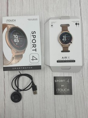 iTouch Sport 4 Unisex Adult Multi-Function Rose Goldtone Smart Watch TP4E02-C29