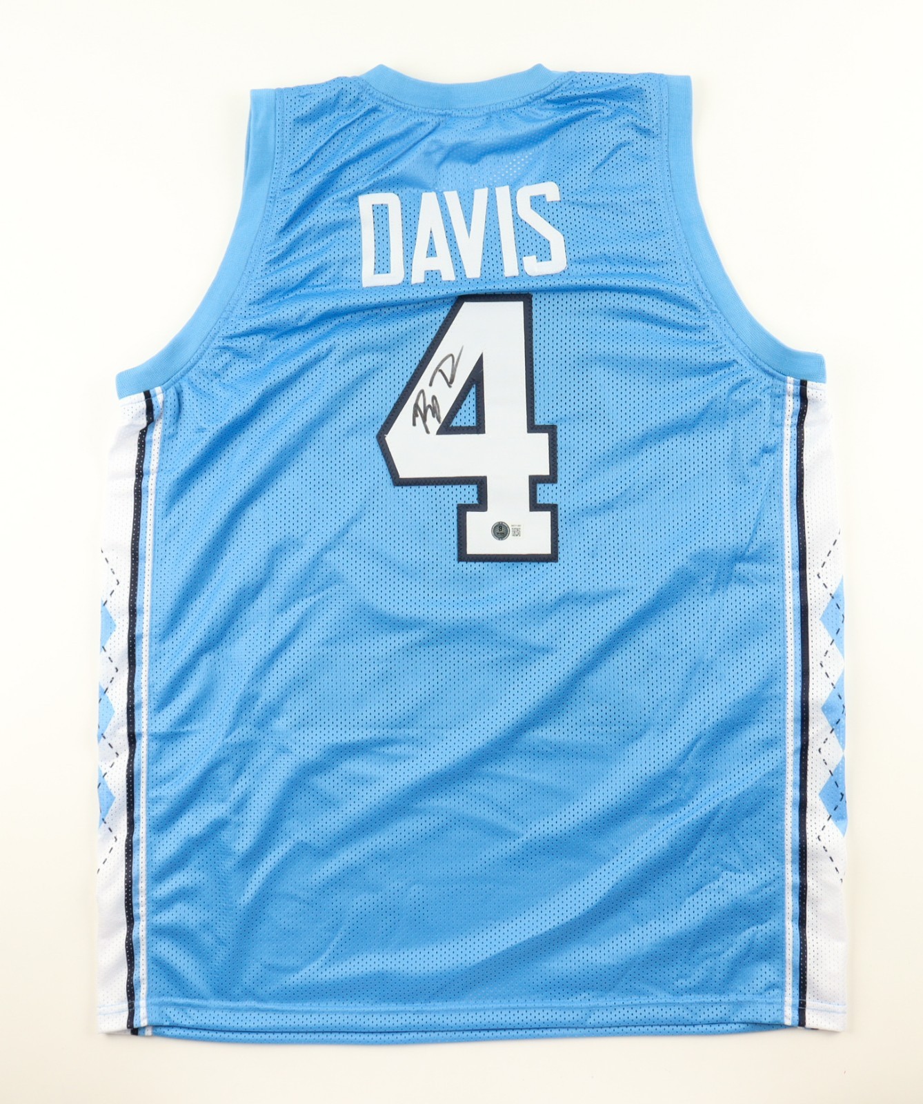 R. J. Davis Autographed Signed North Carolina Tar Heels Jersey (Beckett) L A Lakers Guard 