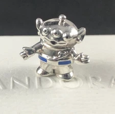 Genuine Pandora Silver Disney Pixar Toy Story Land Alien Enamel Charm 798045EN82