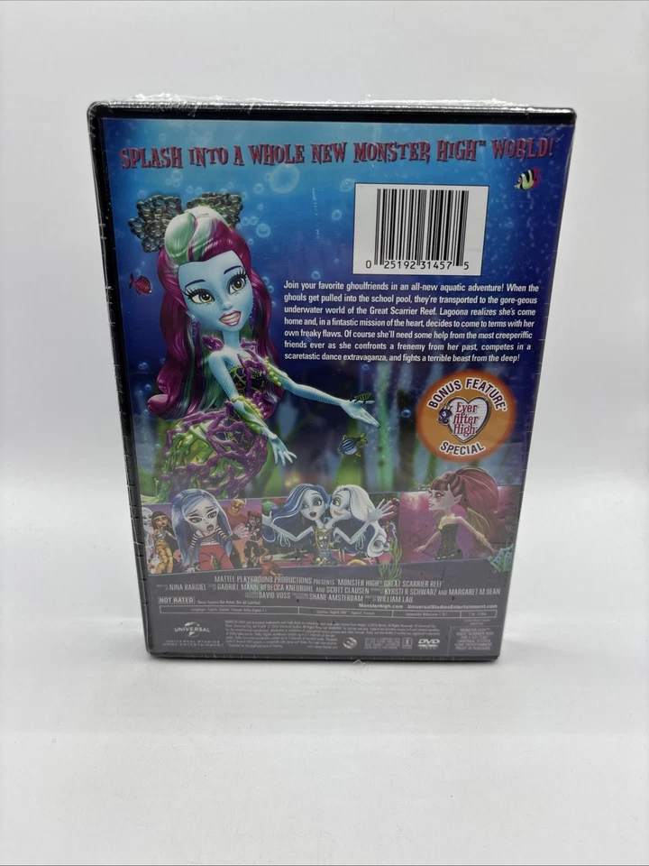 Monster High: Great Scarrier Reef DVD New *Factory Sealed* Widescreen Foto 2 de 4