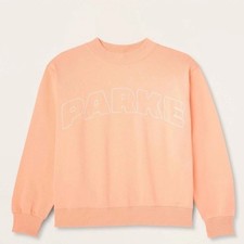 Women's Mockneck Pullover Sweatshirt Parke x Target Peach Orange L/XL