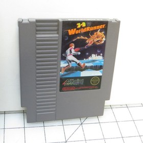 The 3-D Battles of Worldrunner Nintendo NES Video Game w/ Box, No glasses