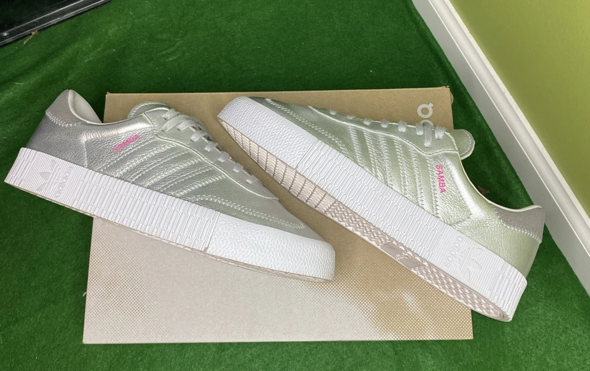 adidas gazelle silver green womens adidas Samba OG Womens Lifestyle Shoes Silver Metallic Cloud White Core  Whit JR0035  Shoe Palace