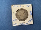 1913-S United States Barber Half Dollar, Very Good Plus, With 4 1/2 Letters Sh