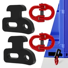 2-Pack Container Chain Hook with Shackle - Heavy Duty Replacement Hook