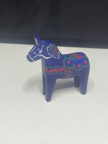 Authentic Swedish Dala Horse Wooden hand painted