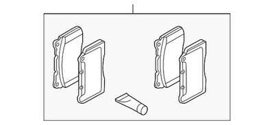 Genuine Mitsubishi Brake Pads MZ690565