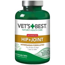 Vets Best Advanced Hip and Joint Dog Supplements 90 Chewable Tablets Joint H...
