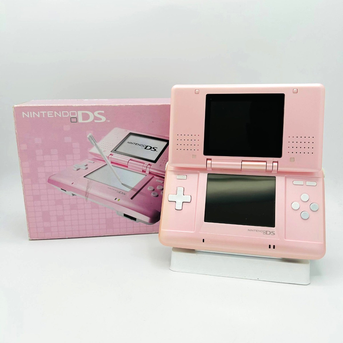 Nintendo DS Fat Rosa Console Boxata CIB Scatola Libretti Cavi Ottime Condizioni